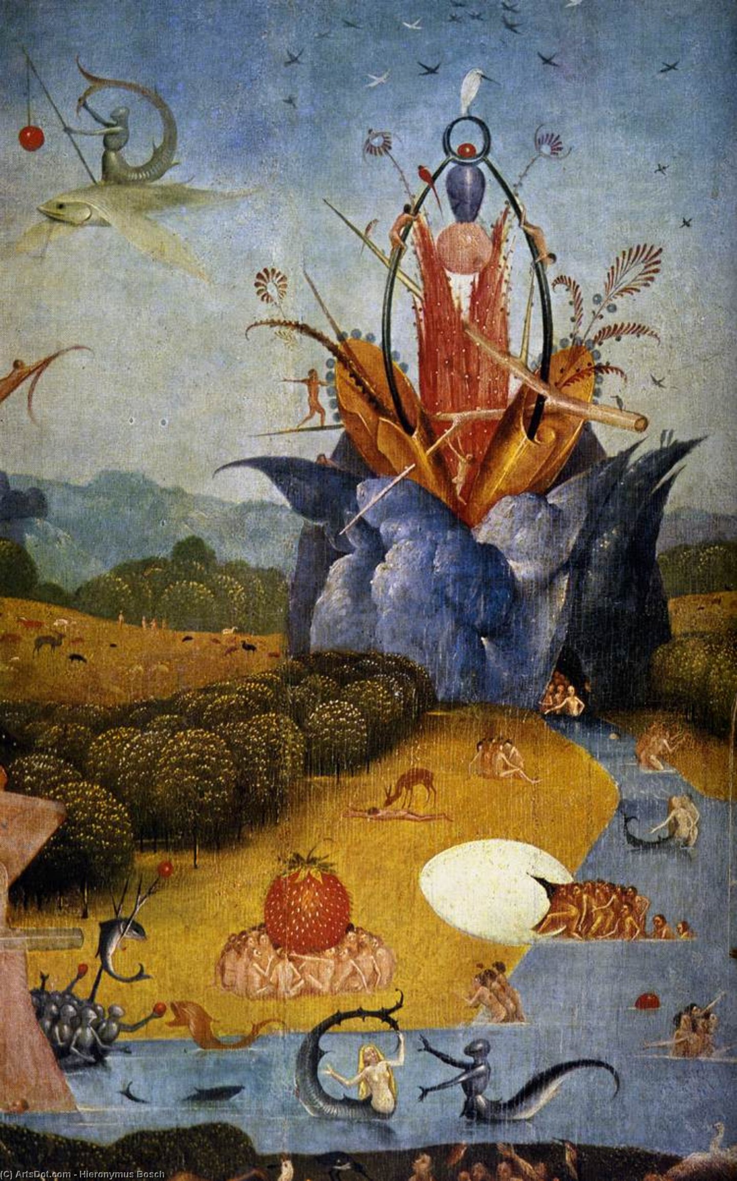 Triptykonet Lystens Hage (detalj) (23) — Hieronymus Bosch