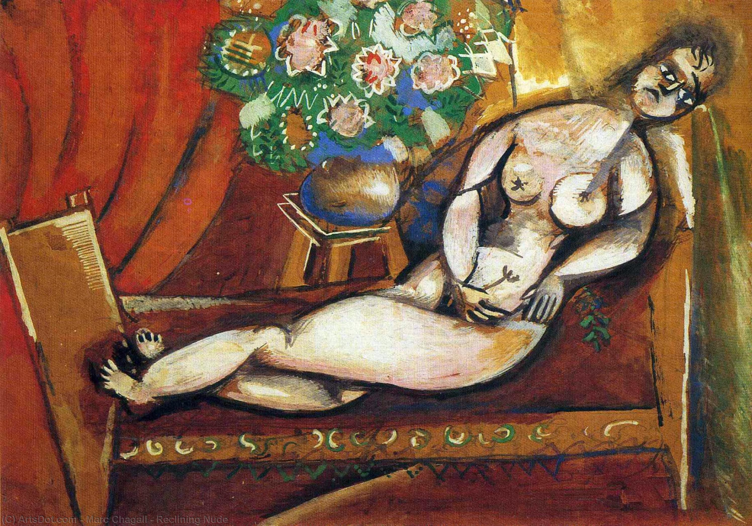 Reclining Nude — Марк Шагал
