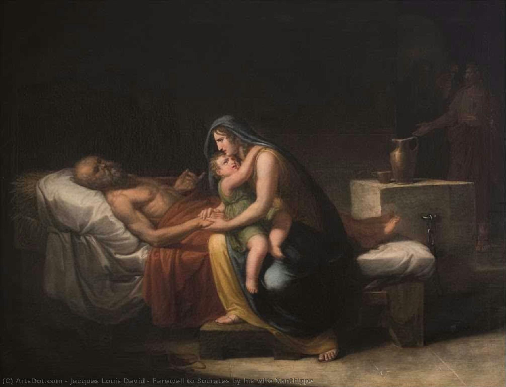 Farewell To Socrates By His Wife Xanthippe — Jacques-louis David