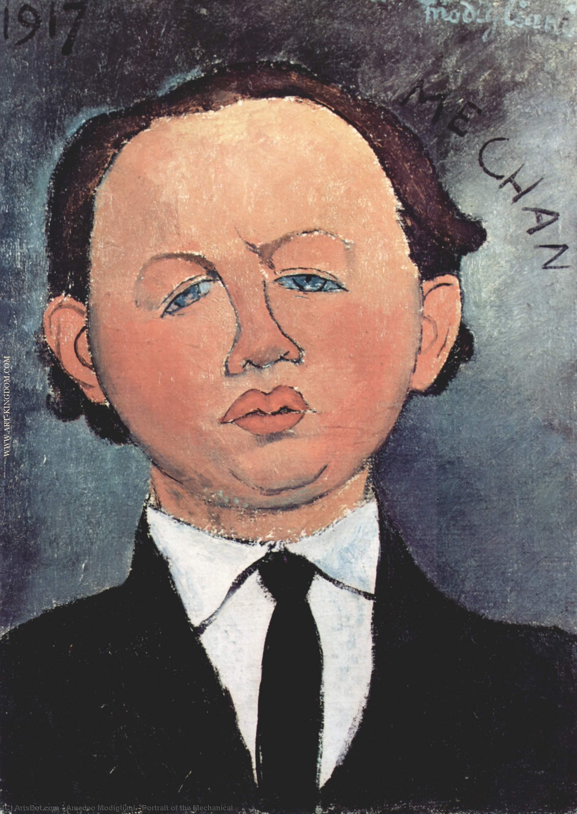 Portrait Du Mécanique — Amedeo Clemente Modigliani