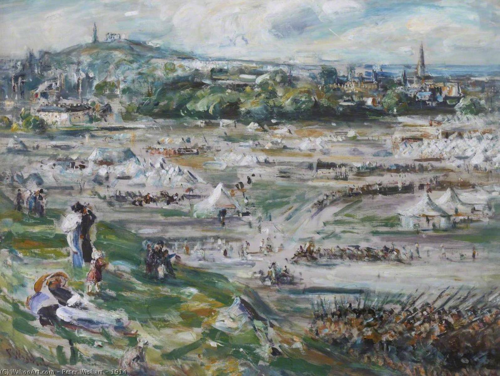1914 od Peter Wishart, olej na ľane, ručne maľované