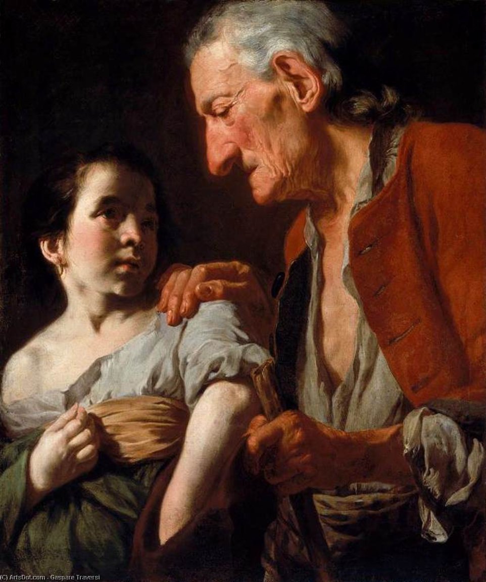 Old Man And A Child — Gaspare Traversi