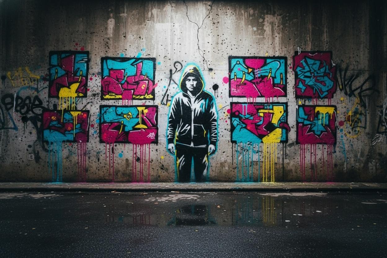 Chromatic Solitude In The Concrete Void — Baptiste Fontaine