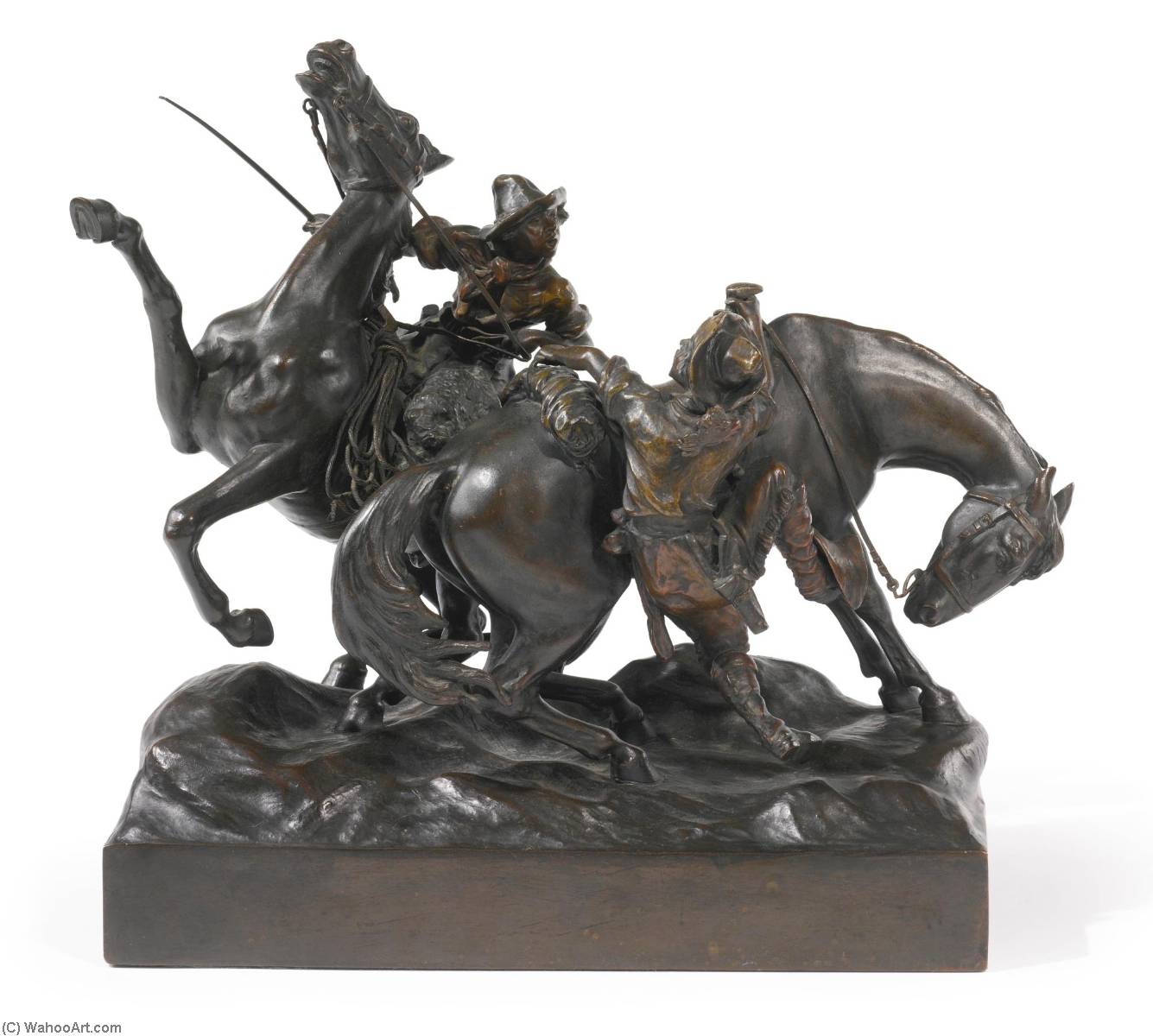 Cowboys With Horses — Carl Kauba