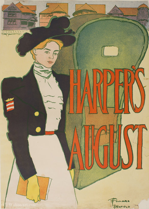 'harper's August', (47 X 33 Cm) (1897) — Edward Penfield