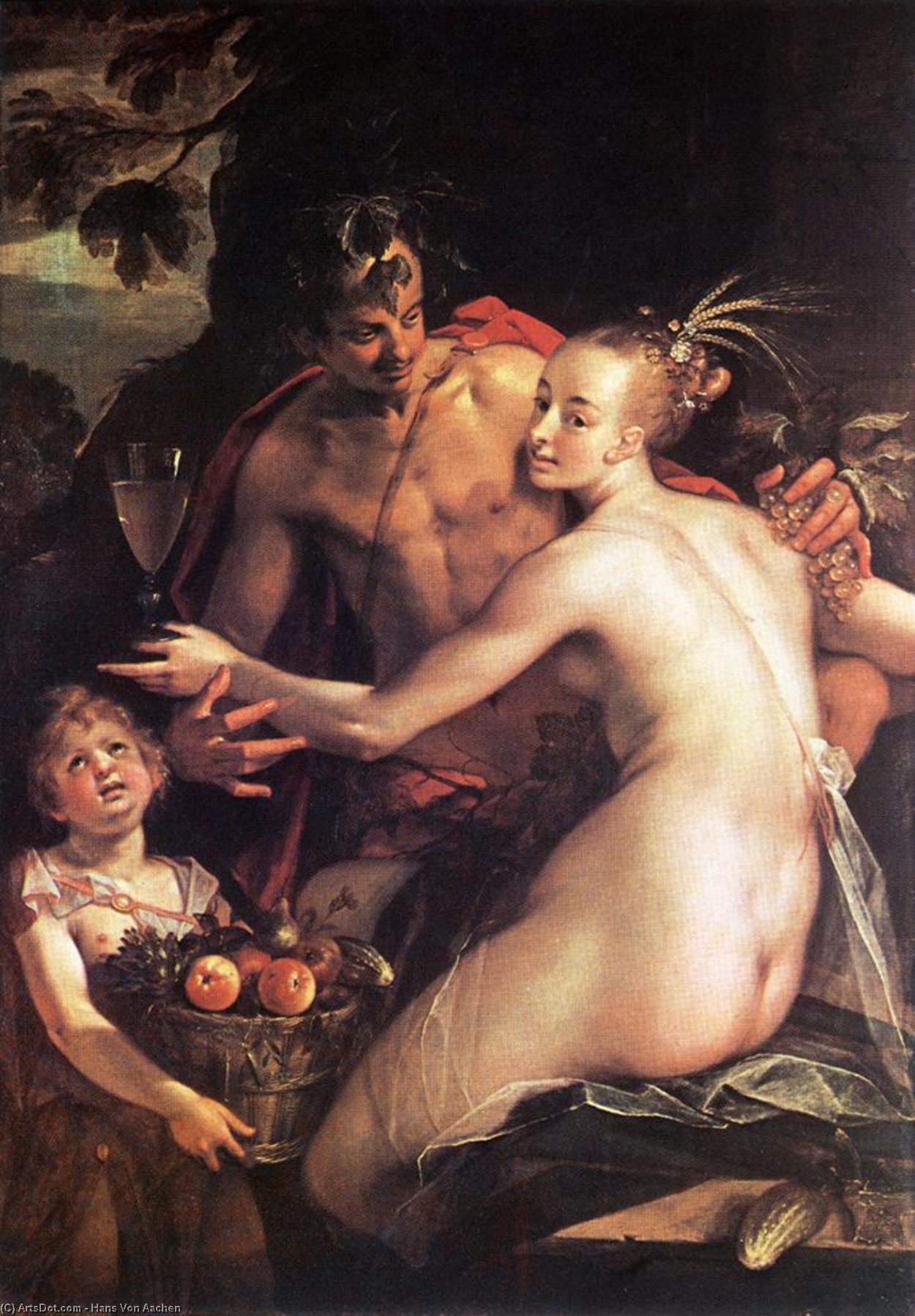 Bacchus, Ceres And Cupid — 한스 폰 아헨