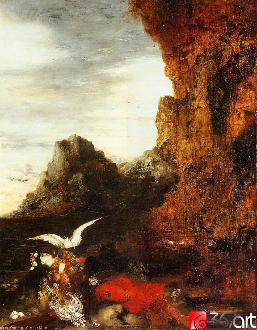 Sappho Kuolema — Gustave Moreau