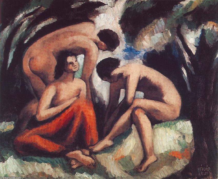 Three Nudes — Béla Kádár