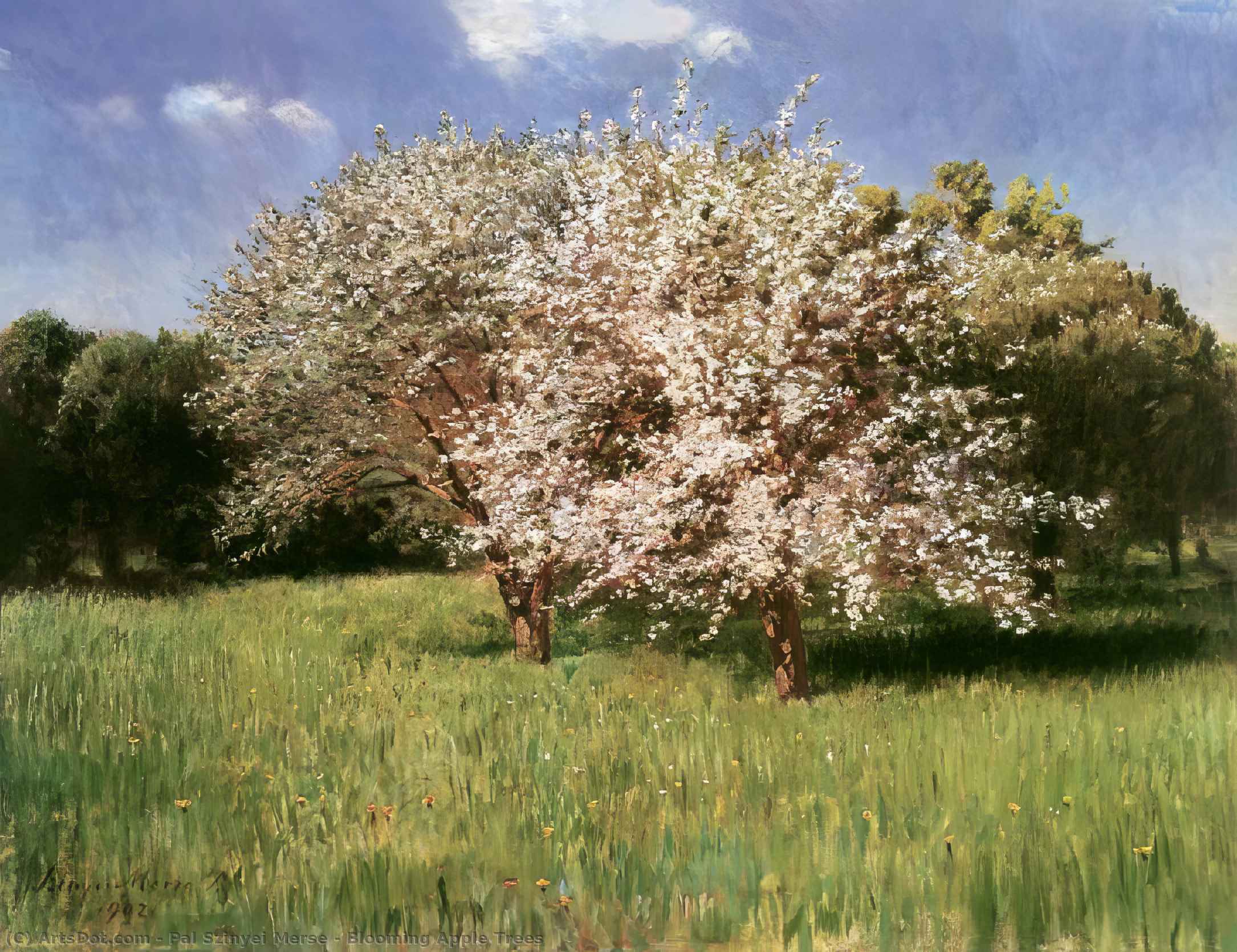 Blooming Apple Trees — Паль Синьеи Мерсе