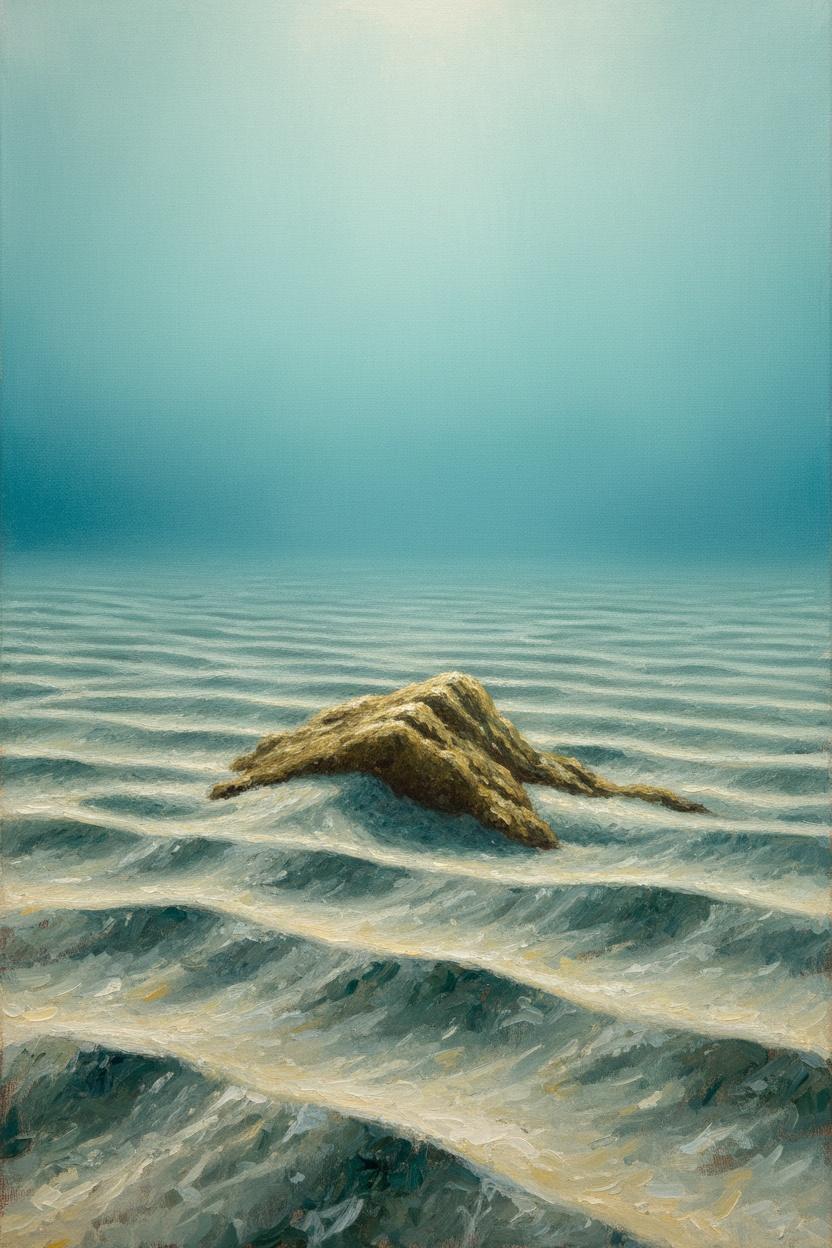 Solitude In Cyan: The Rhythmic Void — Inès Tessier