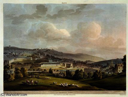 A General View Of Bath — John Claude Nattes