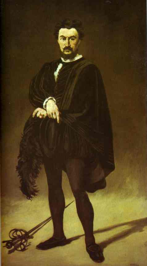 L'attore Tragico (rouvière Come Amleto) — Édouard Manet