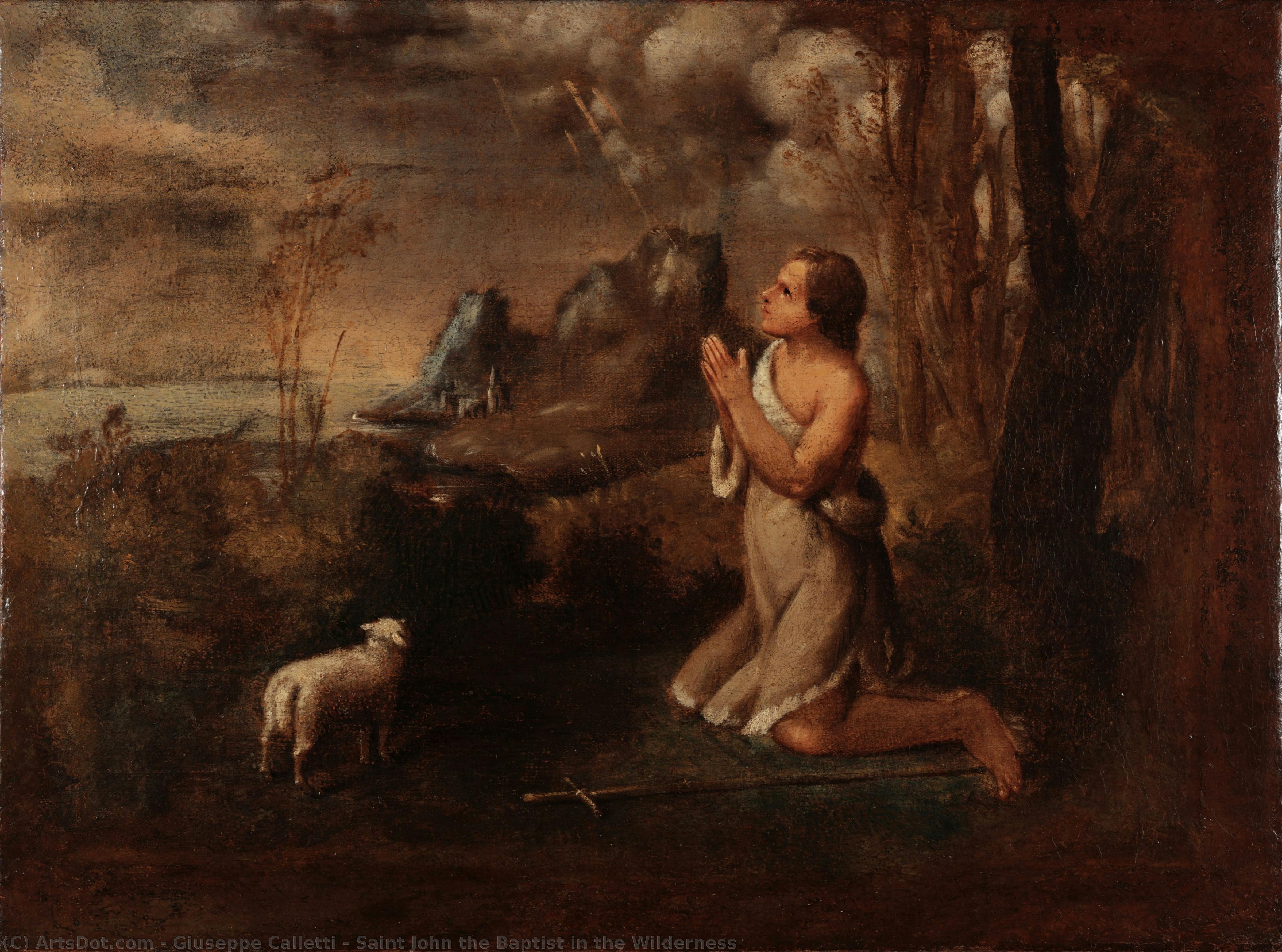 Saint John The Baptist In The Wilderness — Giuseppe Calletti
