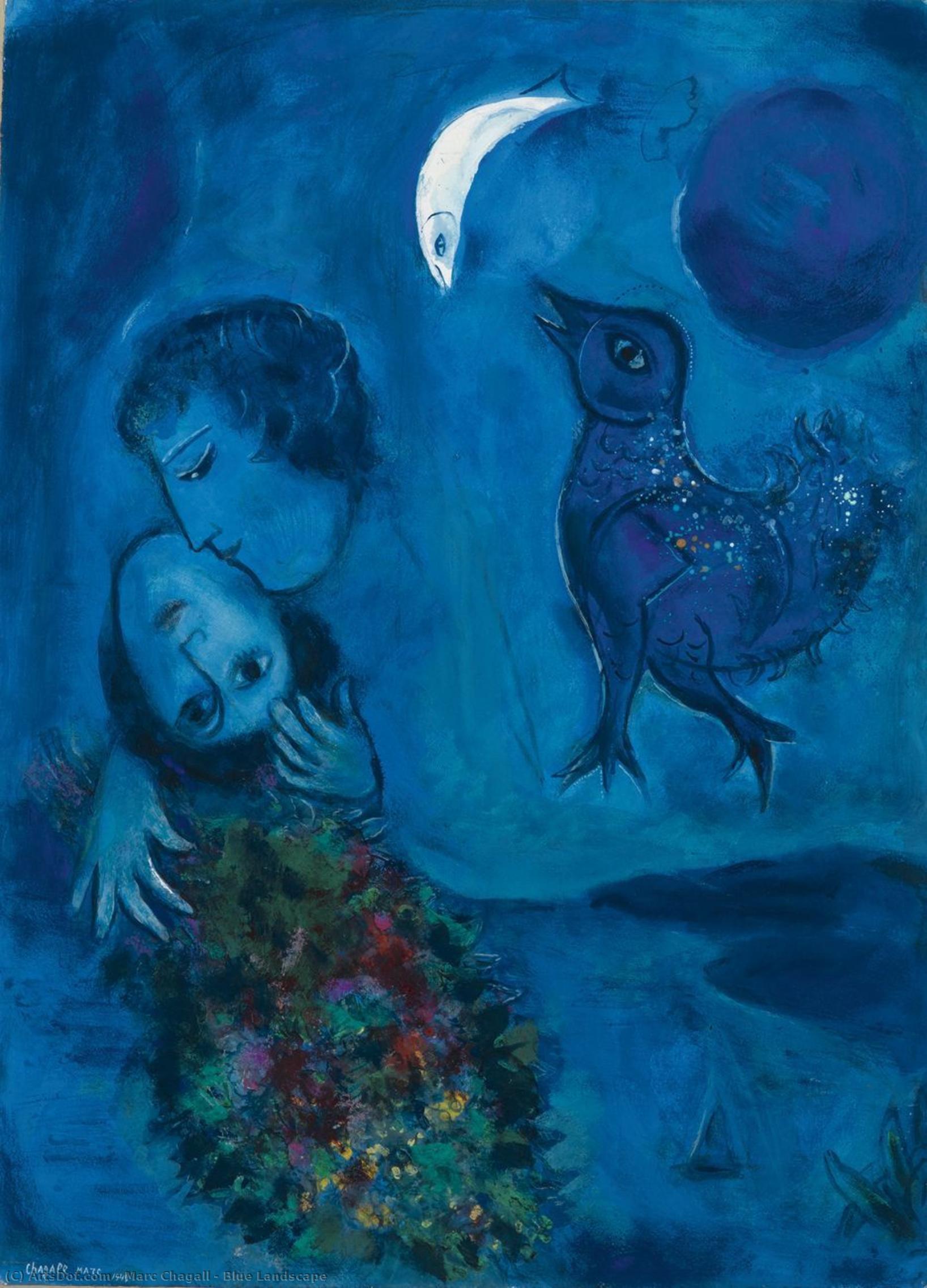 Blue Landscape — Mark Šagall
