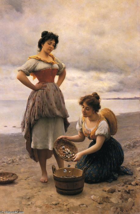 Gethering Shells — Eugen Von Blaas