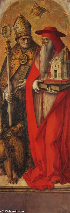 St Jerome And St Augustine — Carlo Crivelli