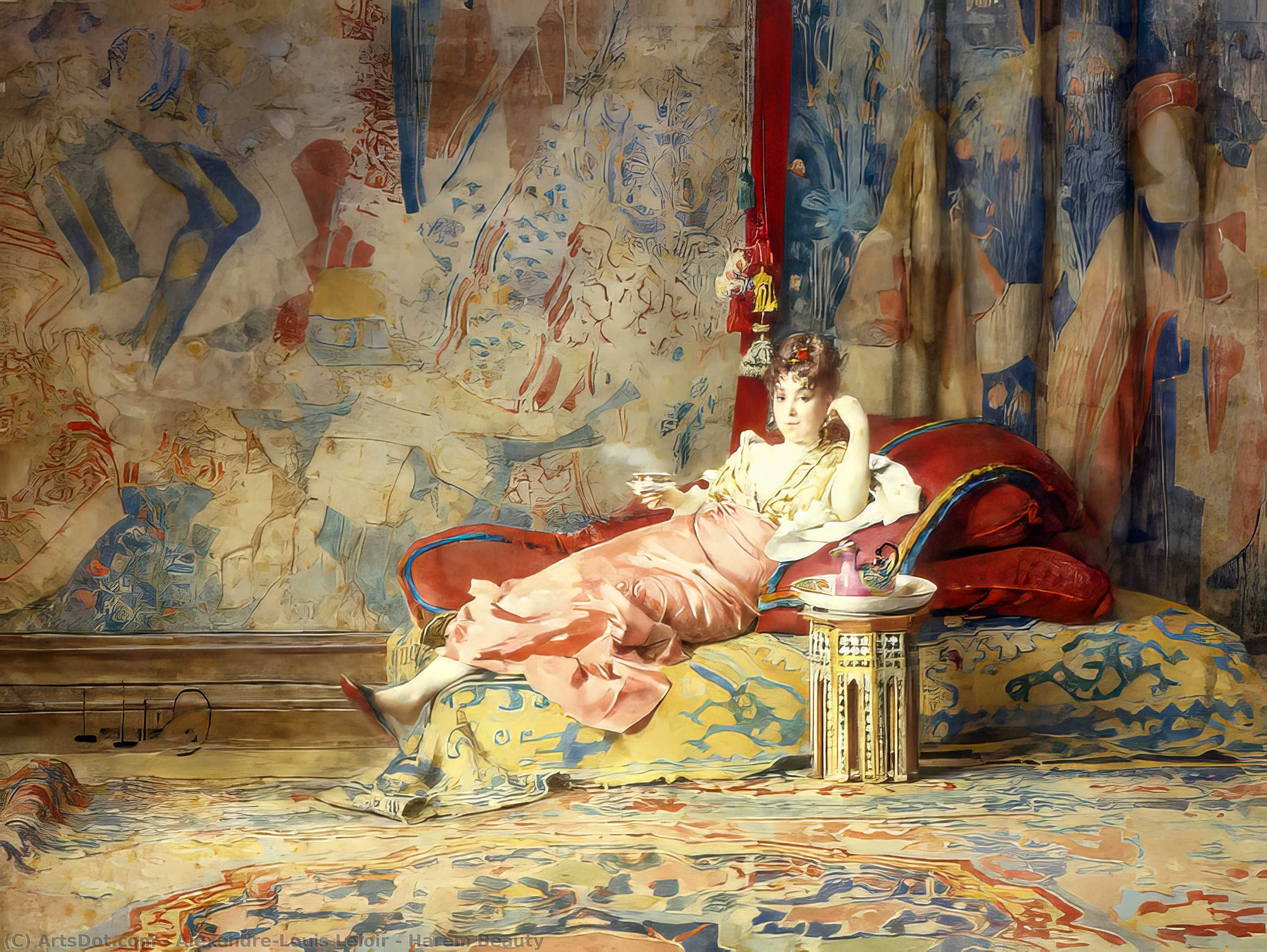 Harem Beauty — Alexandre-louis Leloir