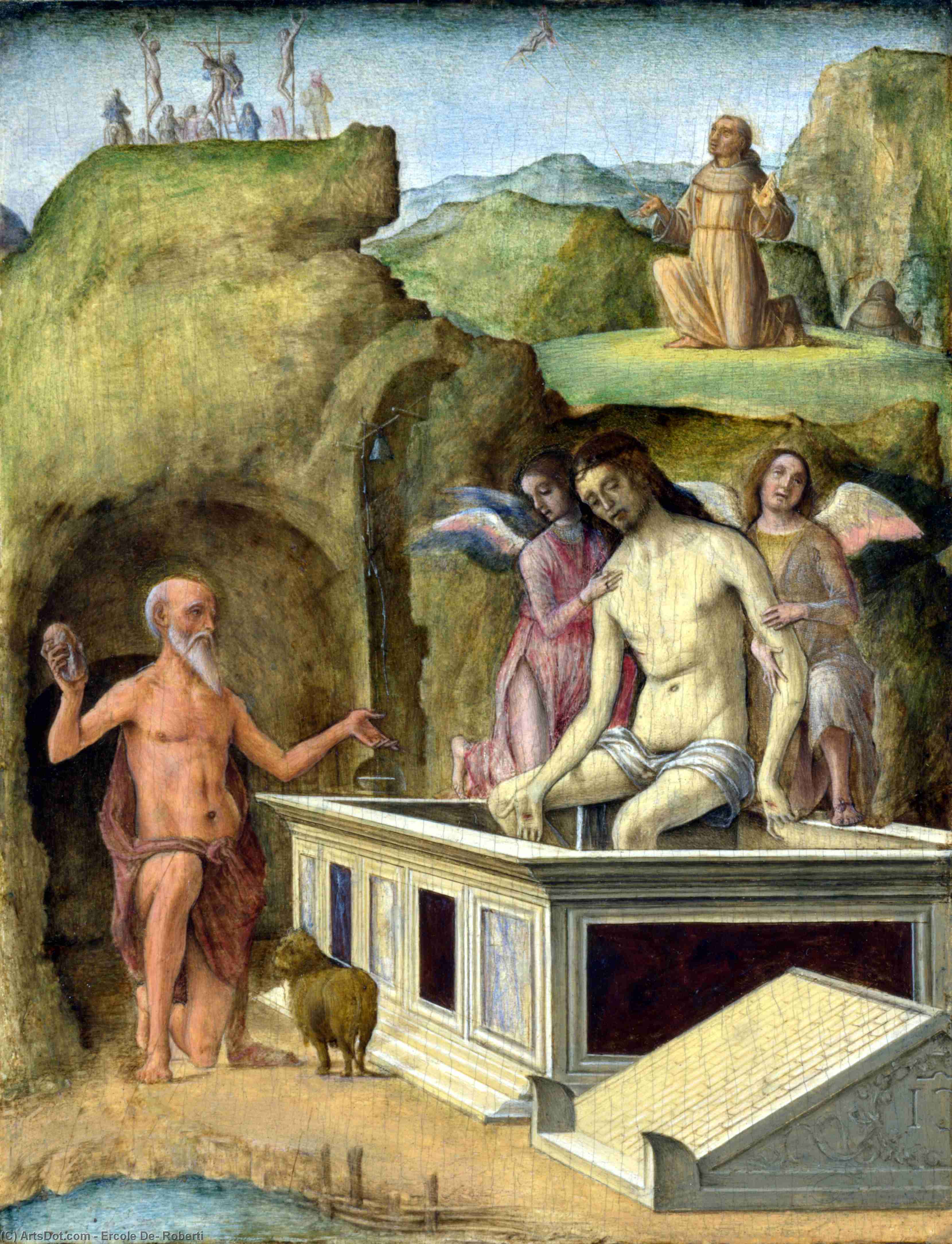 The Dead Christ — Ercole De' Roberti