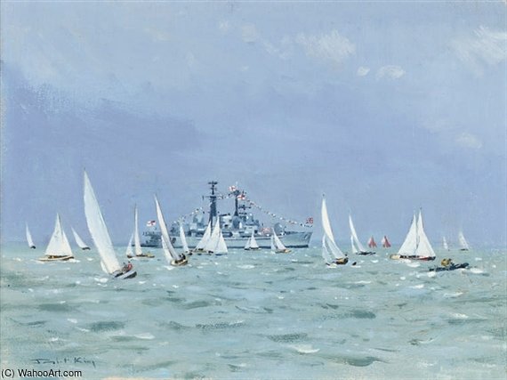 Misty Morning, Cowes Week — Robert King