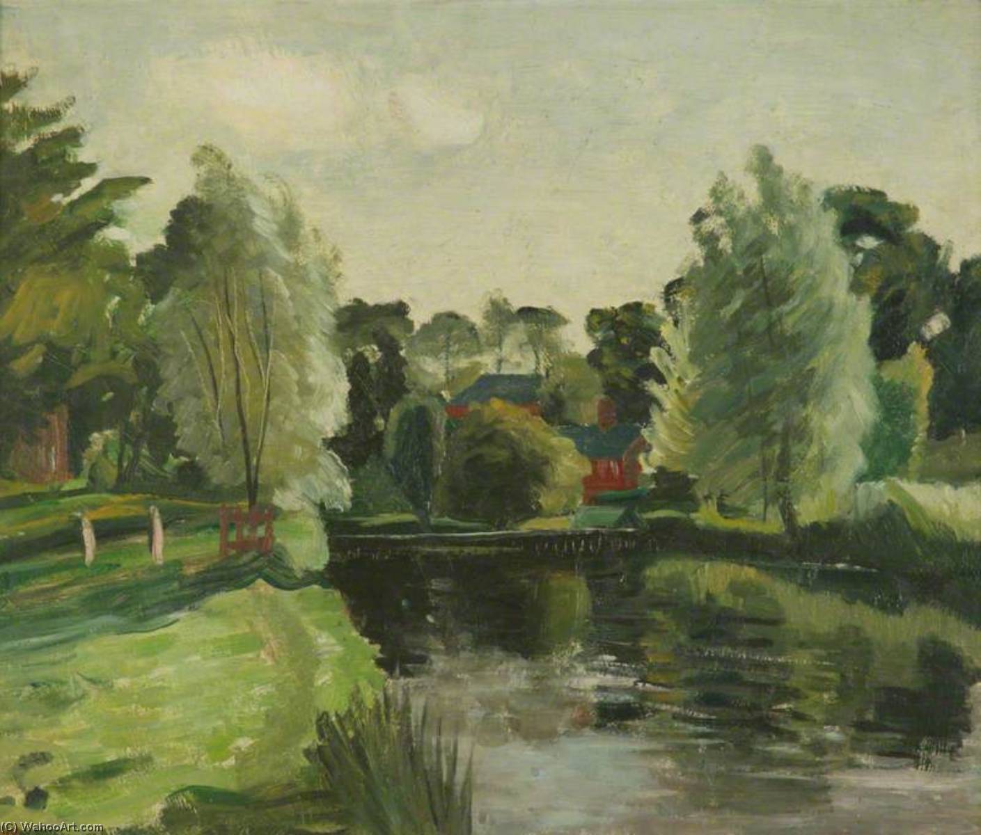 River Scene — John Arthur Malcolm Aldridge