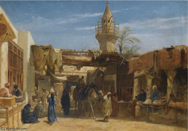 Street In Cairo — Frederick Goodall