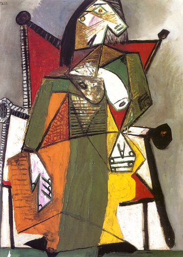 Mujer Sentada En Un Sillón — Pablo Picasso