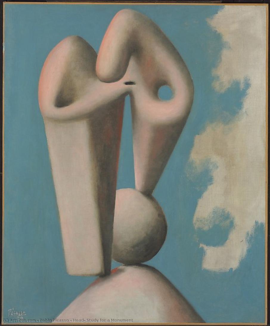 Head: Study For A Monument — Pablo Picasso