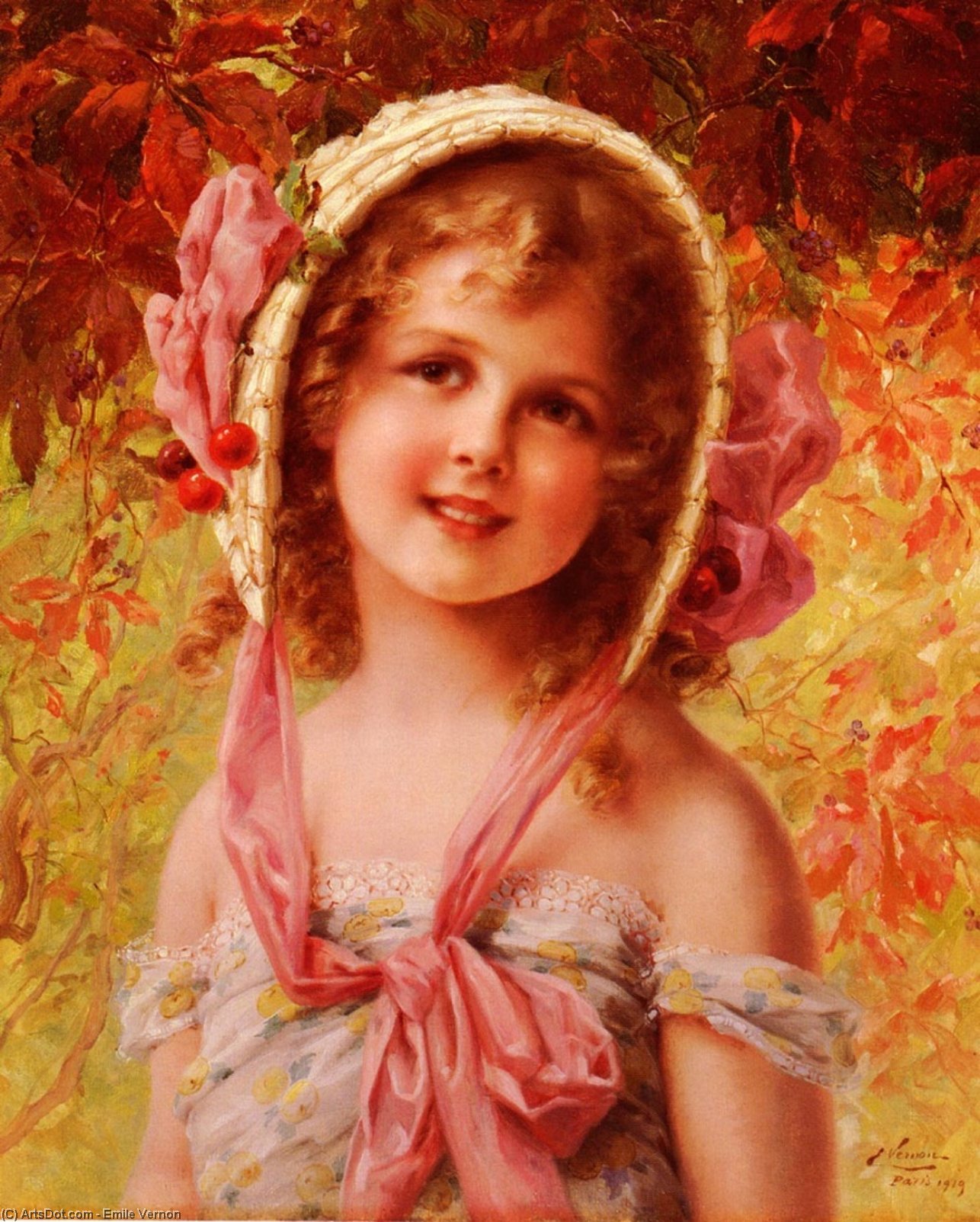 The Cherry Bonnet — Emile Vernon