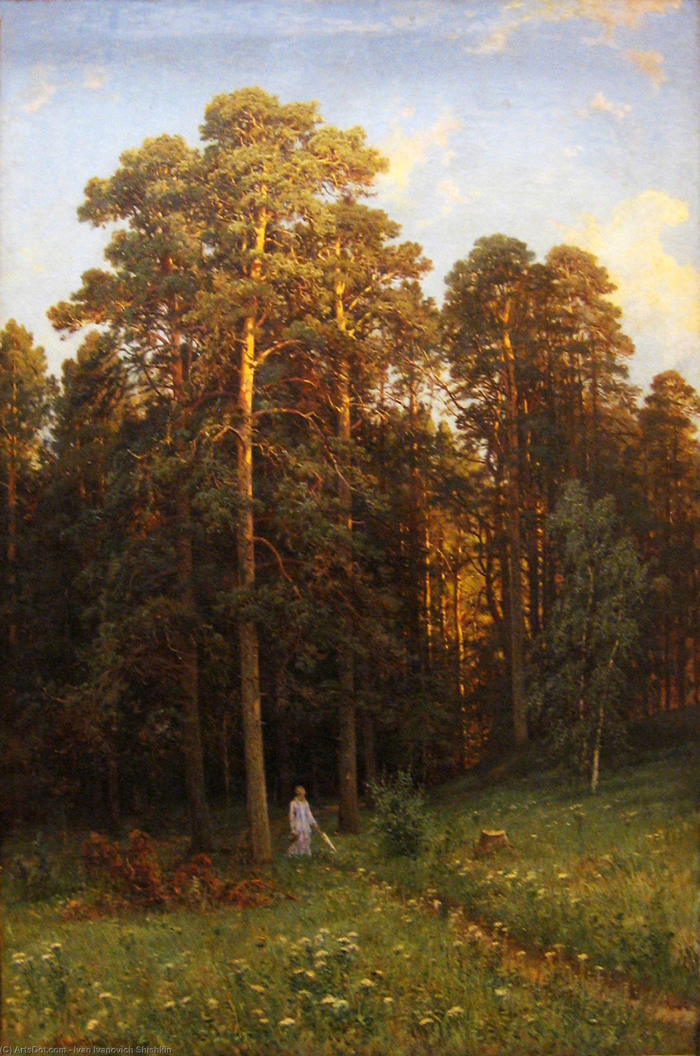 View the most popular artwork of ივან შიშკინი ranked #6: At the edge of a pine forest