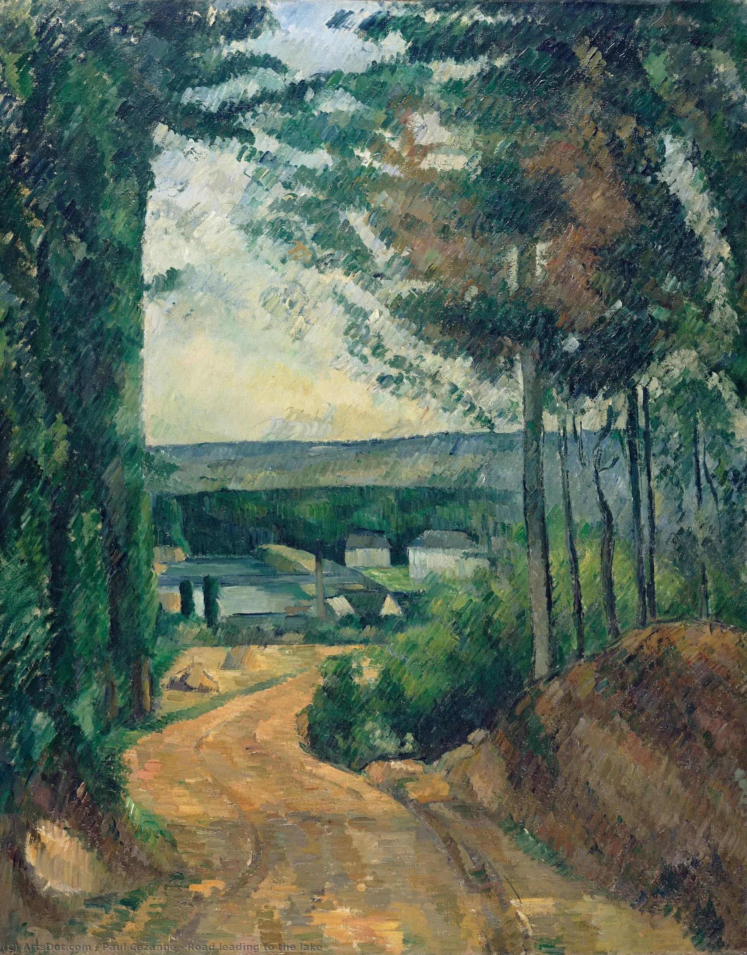 Road Leading To The Lake — Paul Cézanne