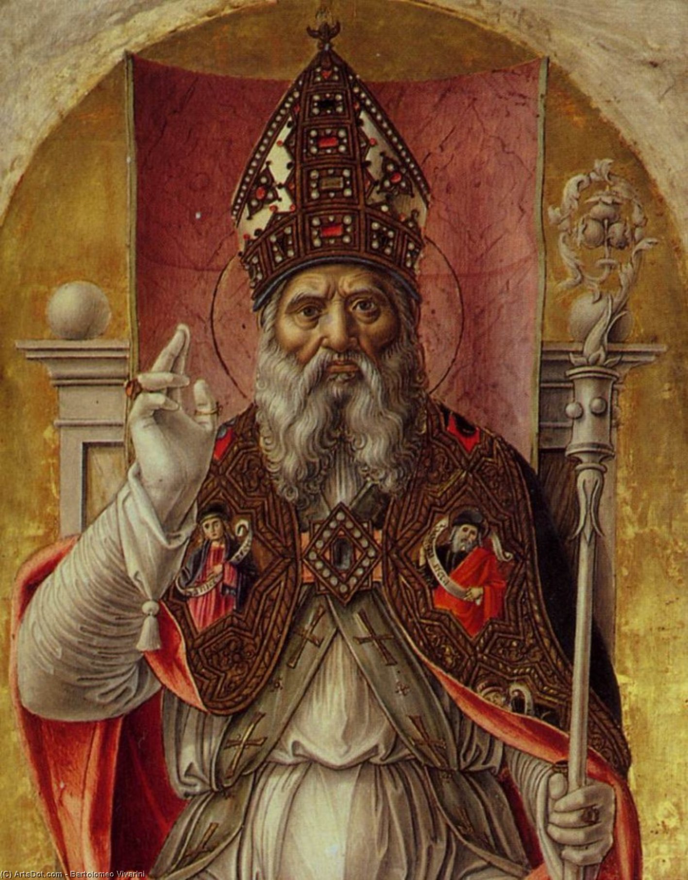 St Ambrose Polyptych (detail) — Bartolomeo Vivarini