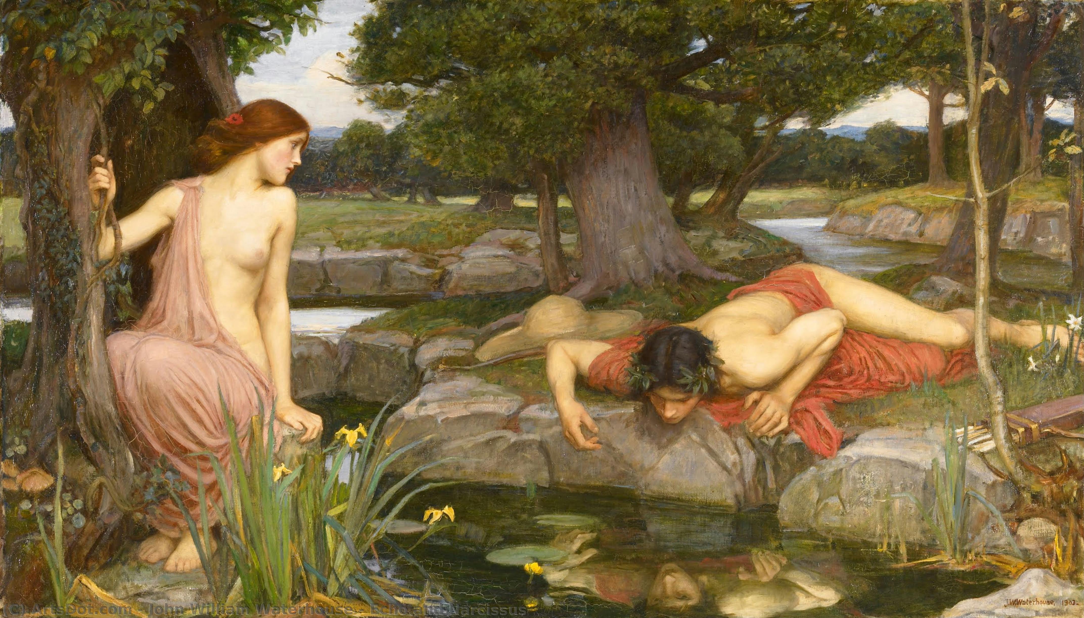 Eco E Narciso — John William Waterhouse