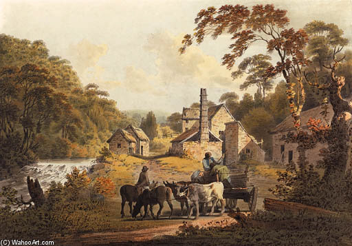 The Old Forge At Knaresborough — Francis Nicholson