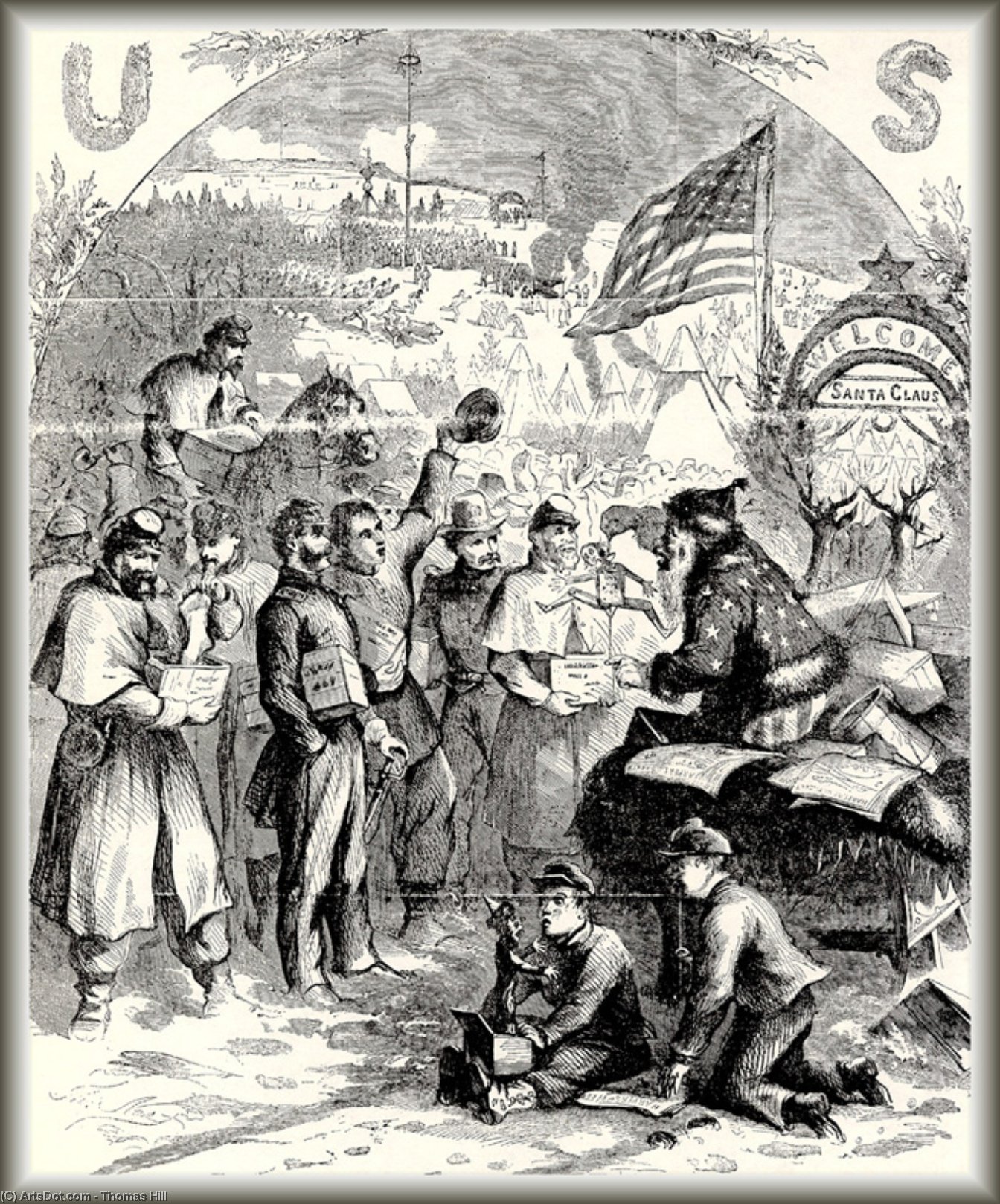 Angler's Camp Below Nevada Falls — Thomas Hill