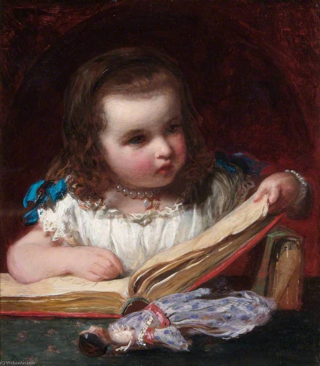 A Girl Reading — James Sant