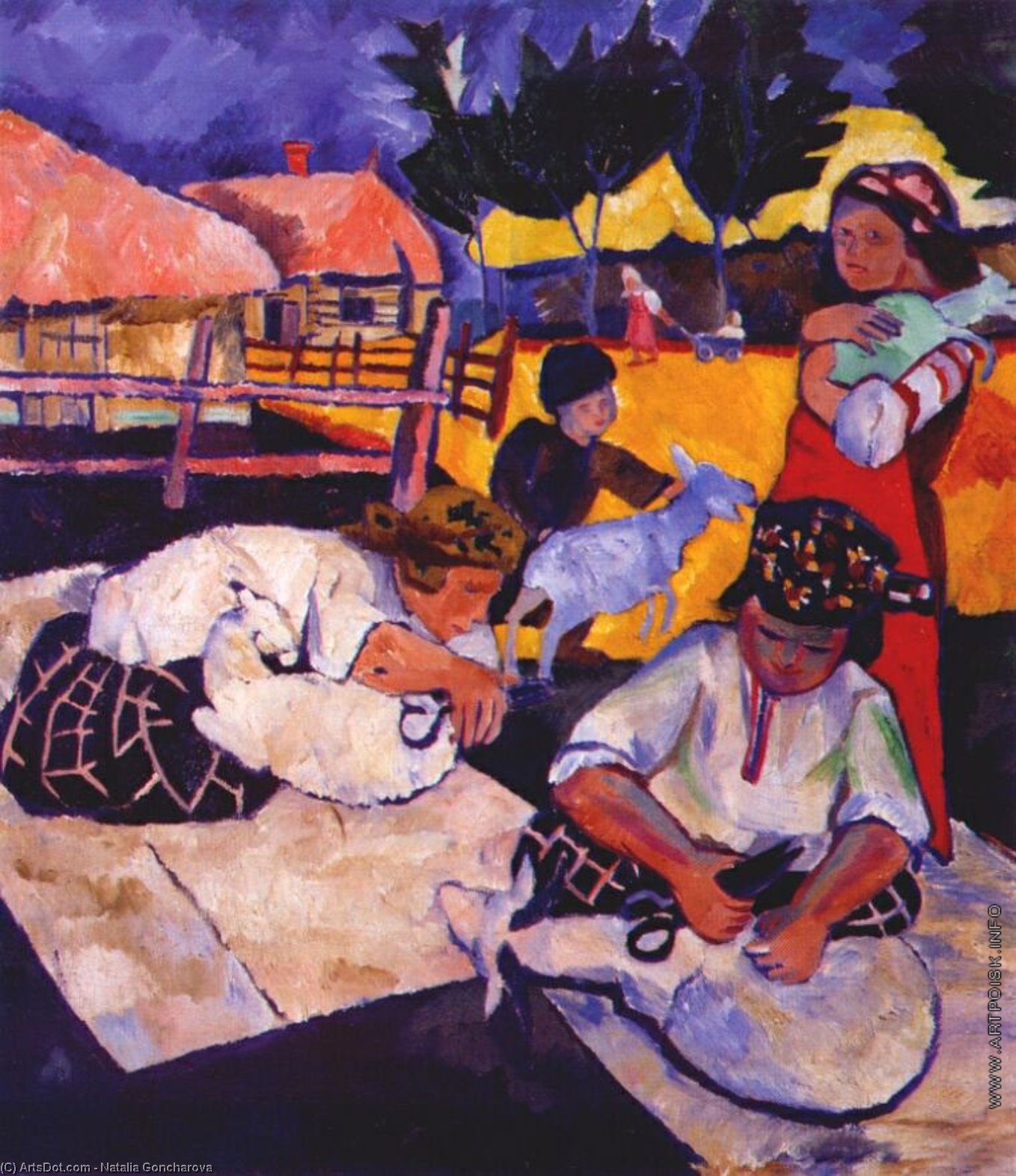 Sheep Shearing — Natalija Goncharova