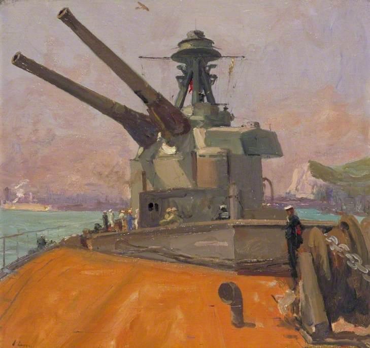 The Guns, Hms 'terror' — John Lavery