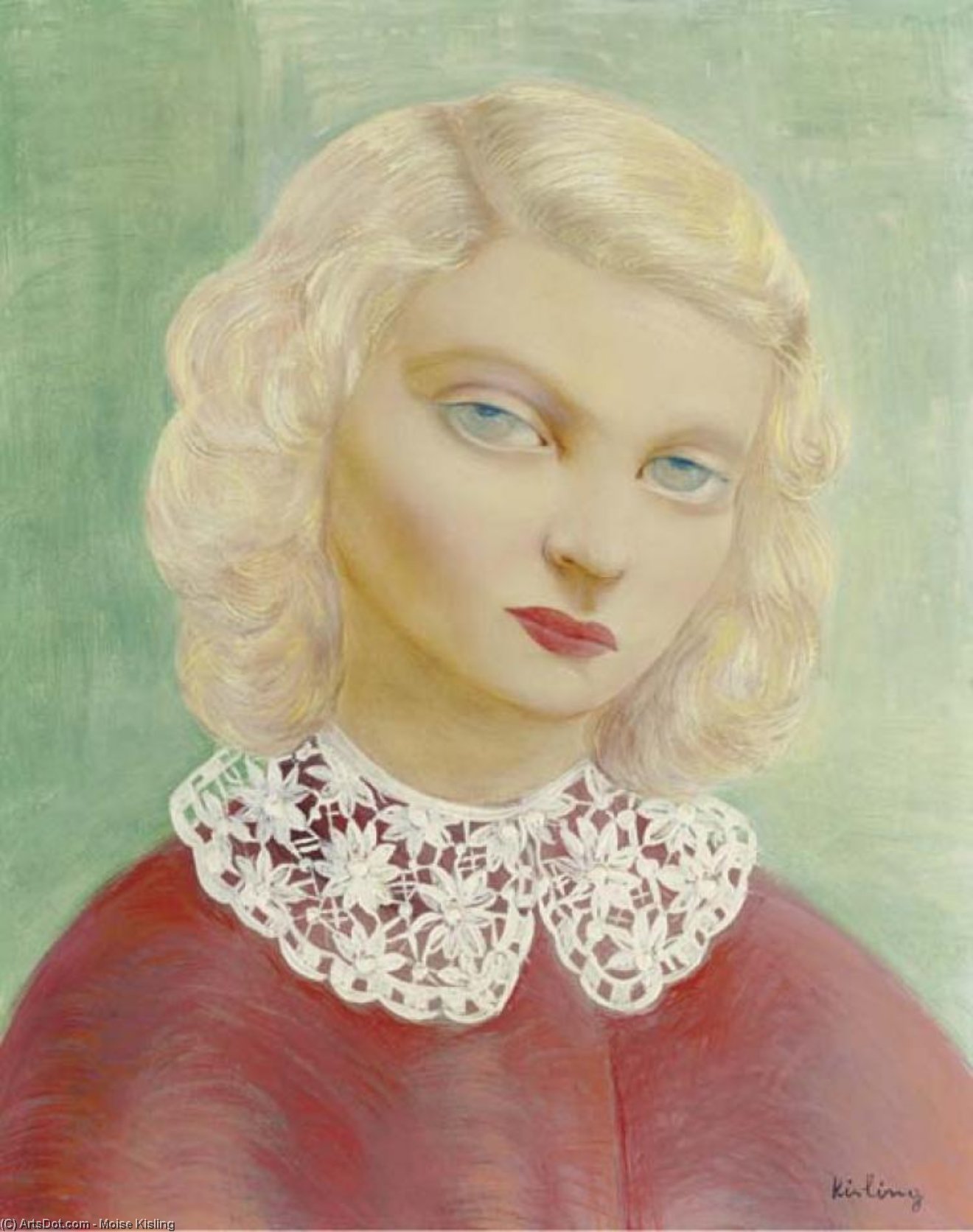 Portrait With A Collar — Moïse Kisling