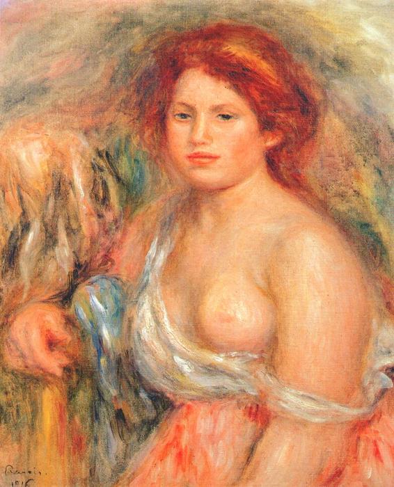 Model Mit Freier Brust — Pierre-auguste Renoir