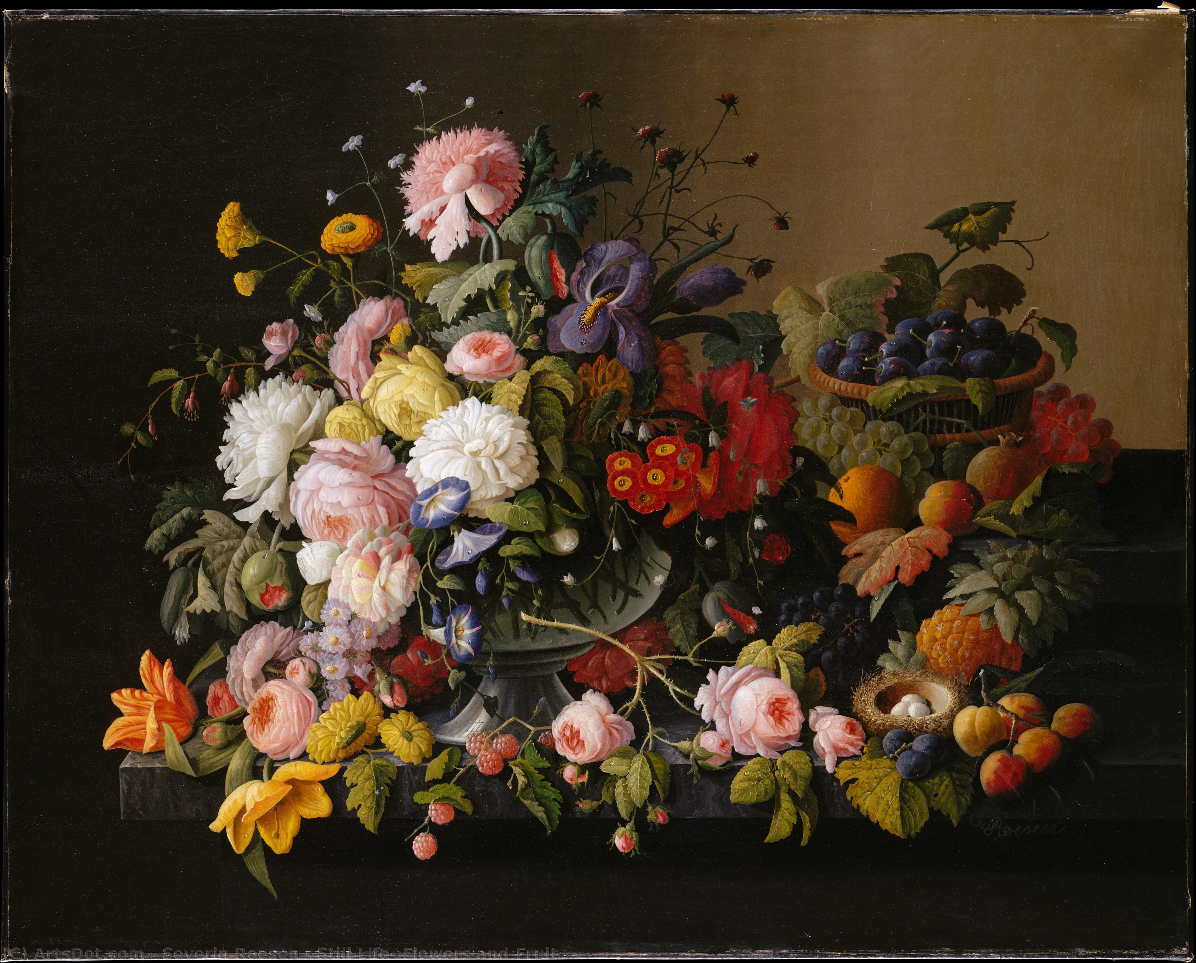 Natureza Morta: Flores E Frutas — Severin Rösen