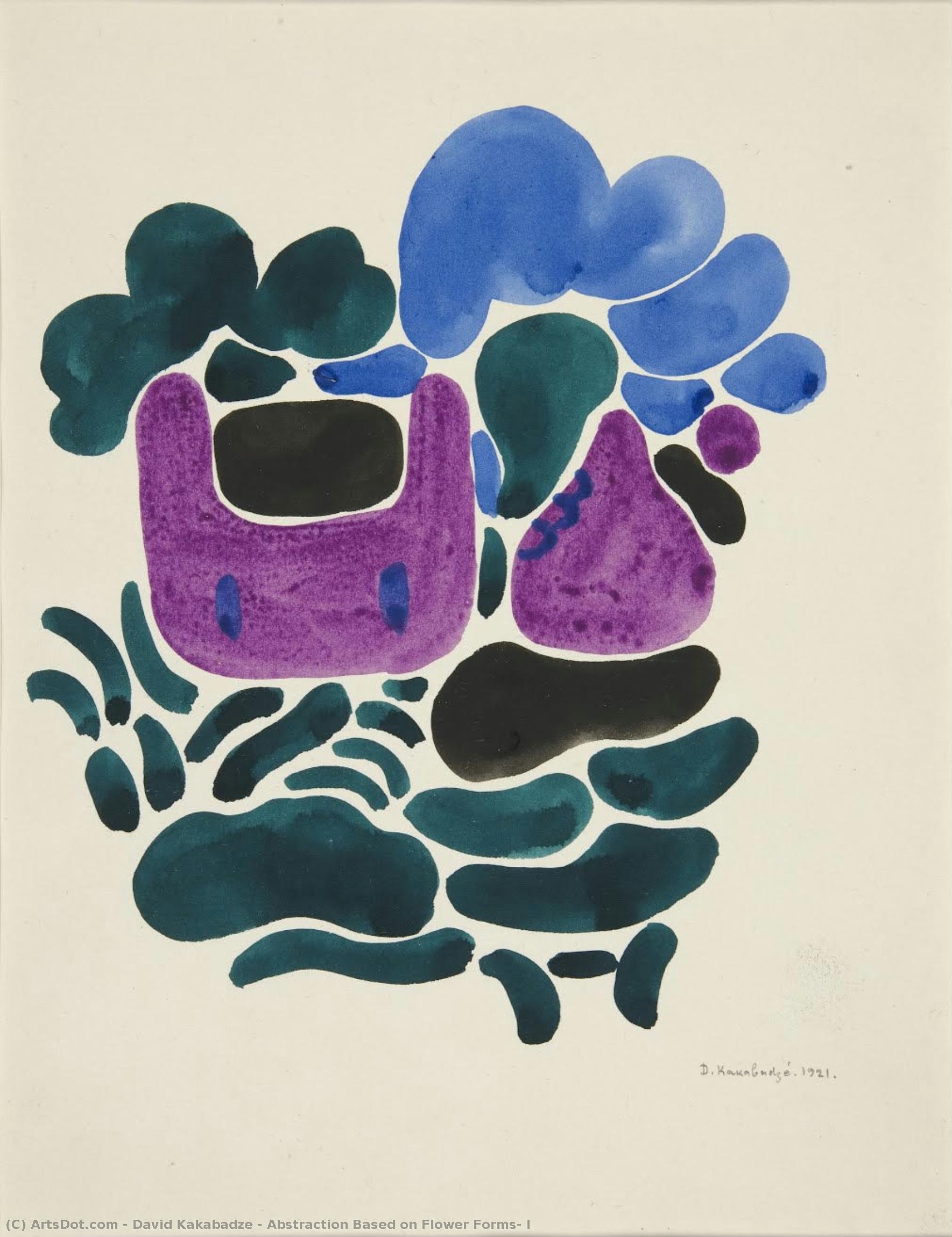 Abstraction Based On Flower Forms, I — David Kakabadze