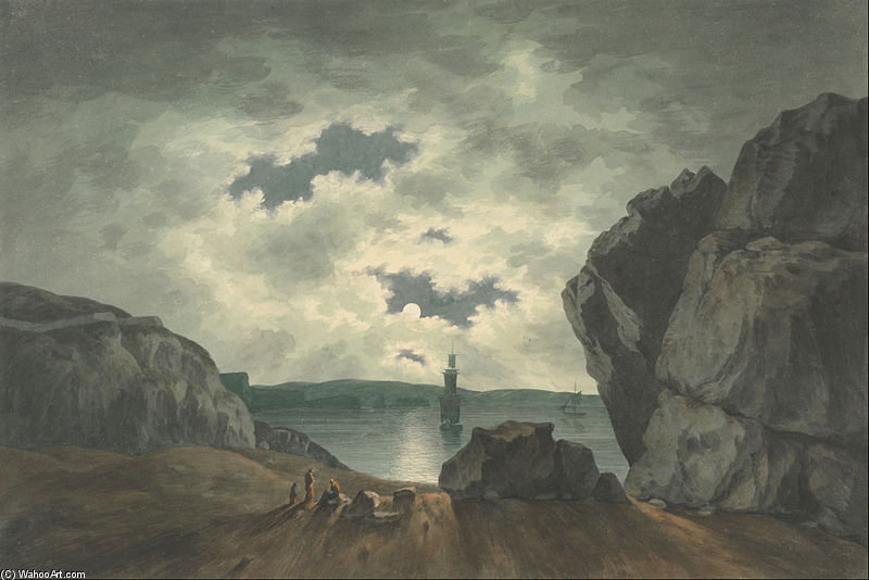 Bay Scene In Moonlight — جون وارويك سميث
