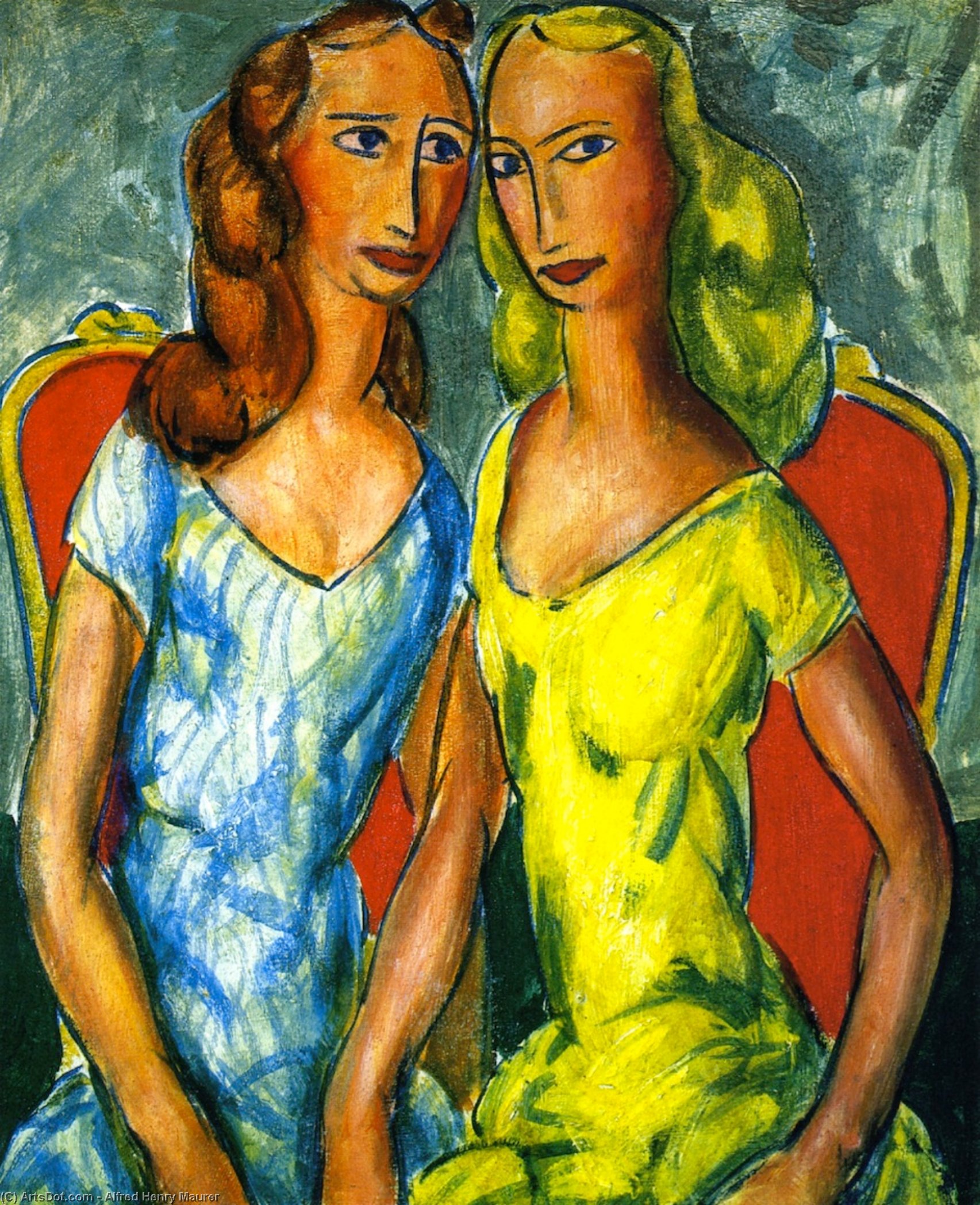 Two Sisters — Alfred Henry Maurer