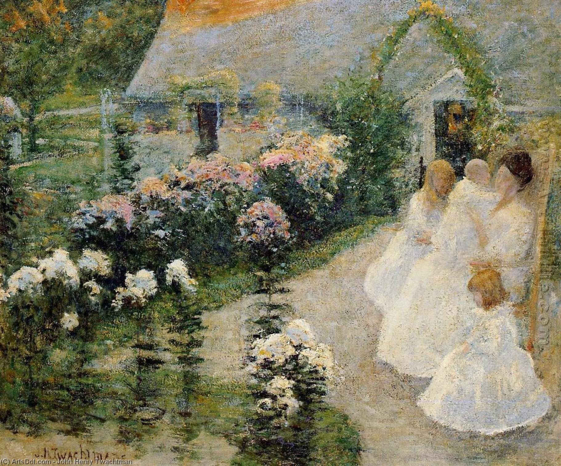 Auf Der Terrasse — John Henry Twachtman
