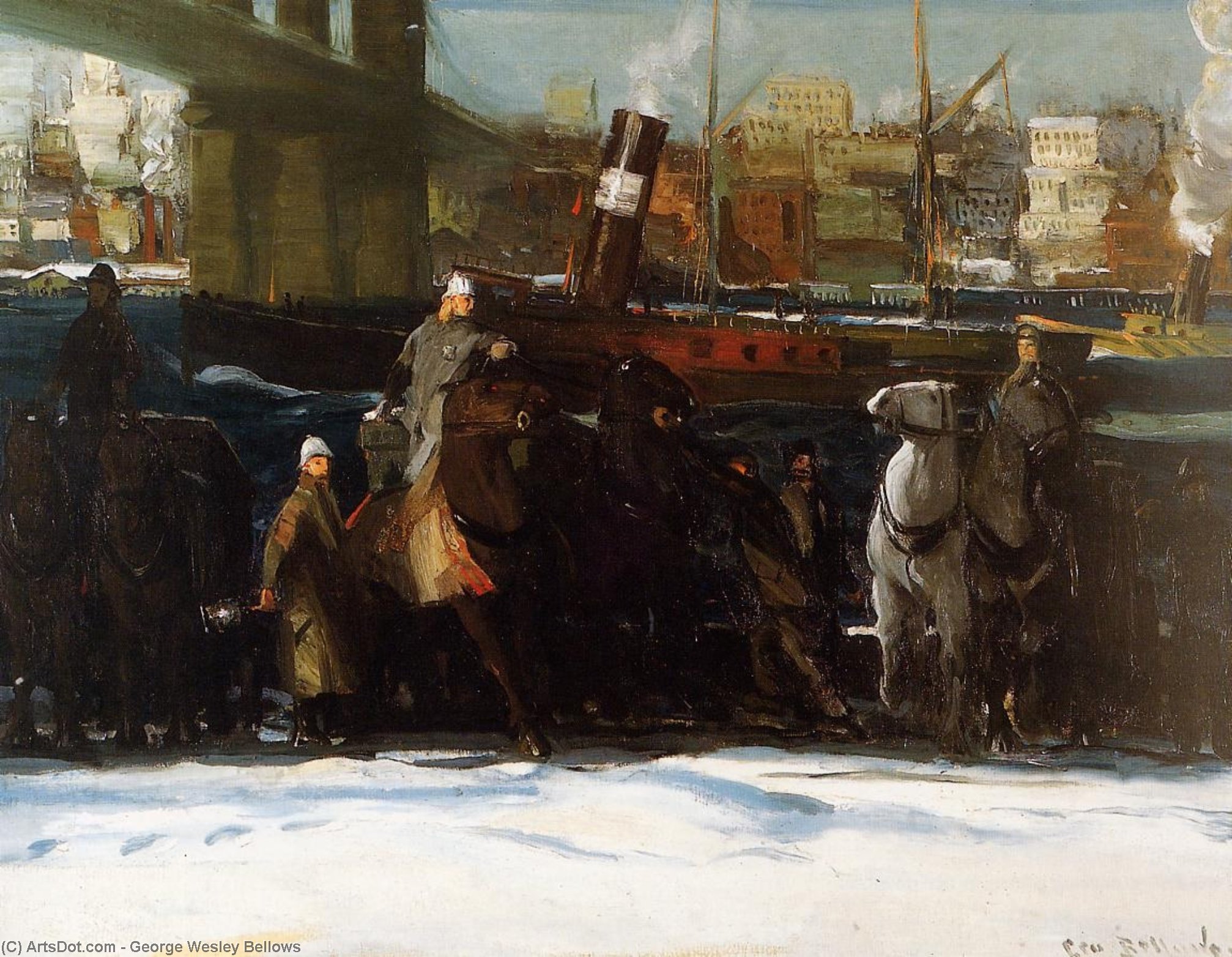 Snow Dumpers — George Wesley Bellows