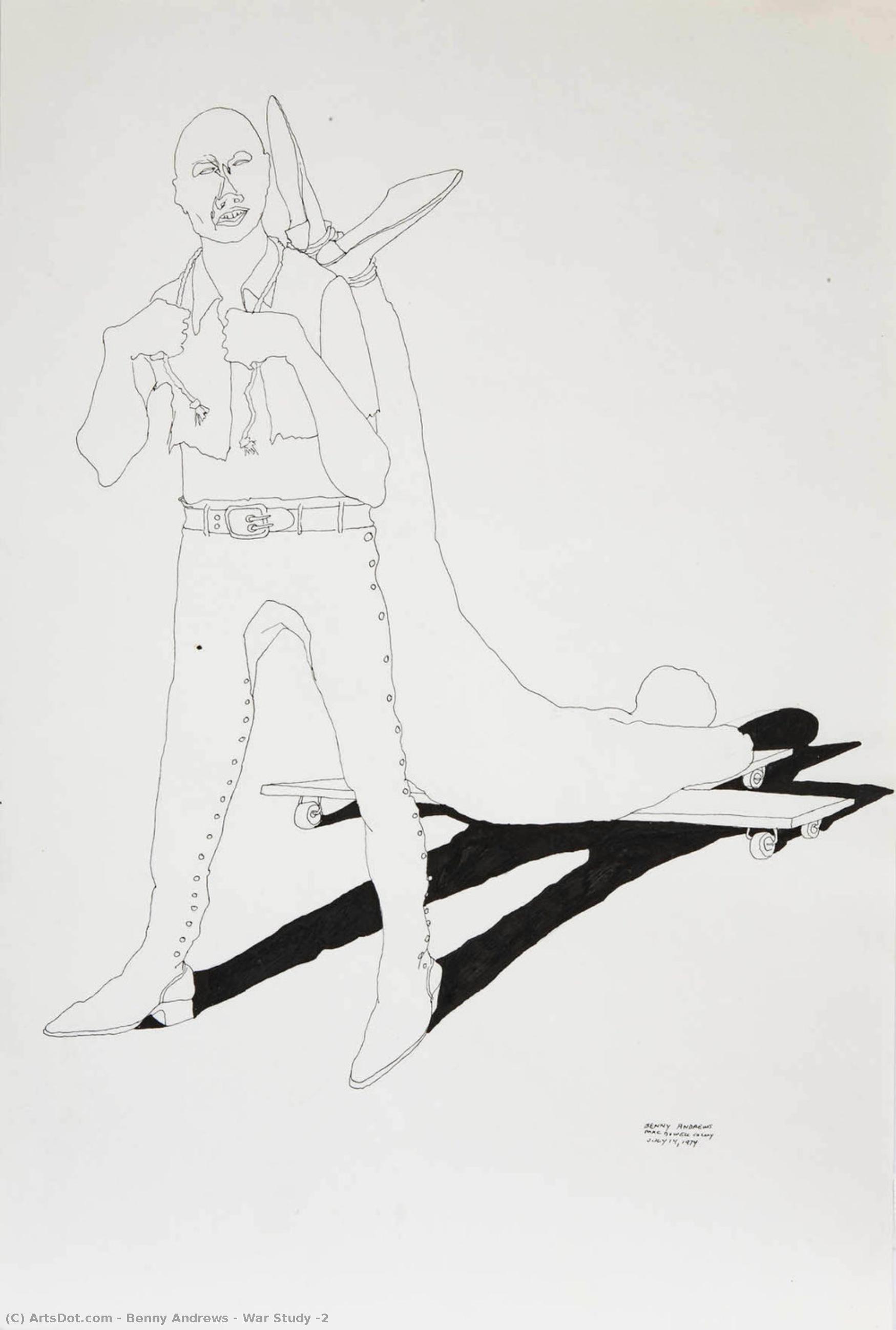 War Study #2 — Benny Andrews