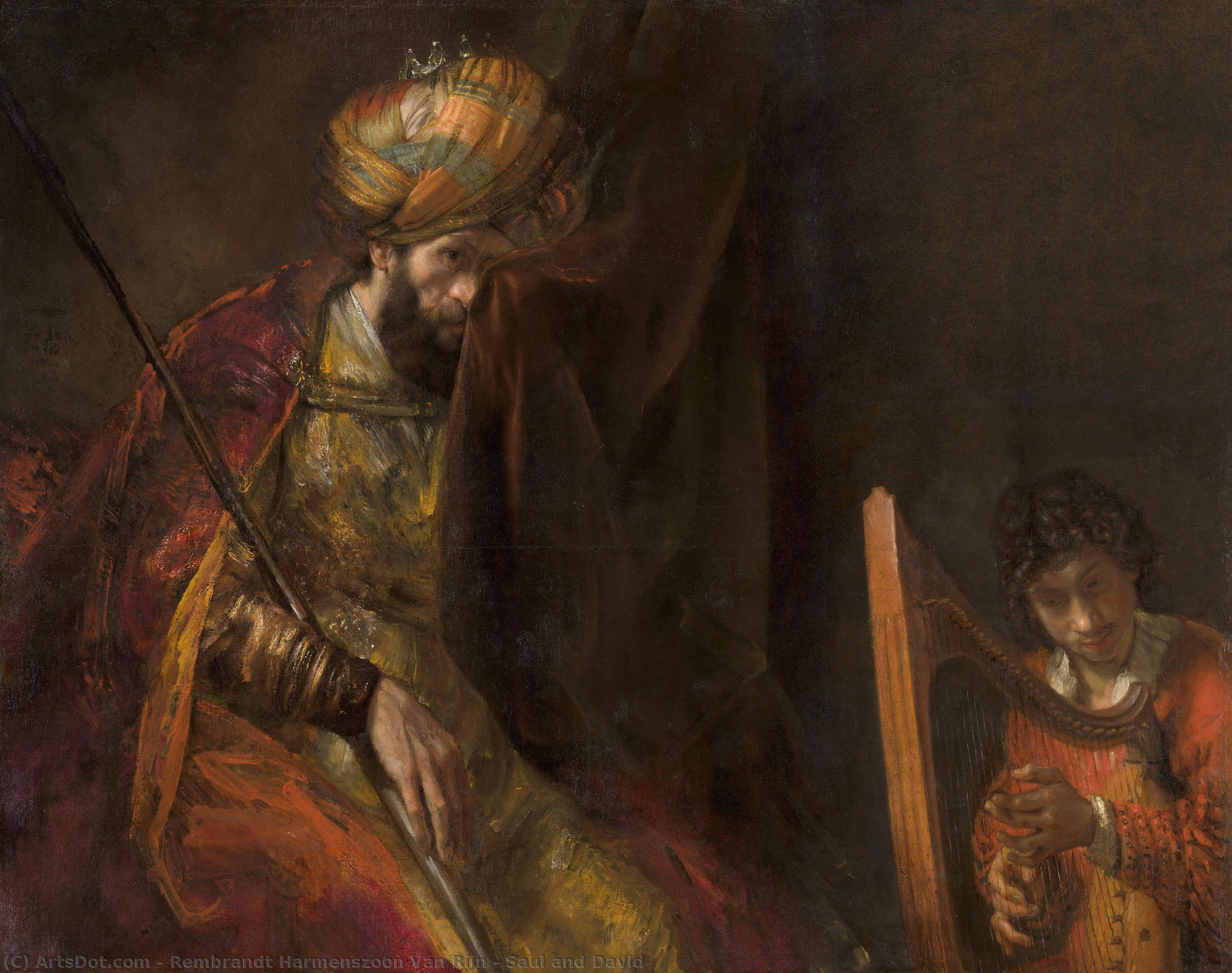 Saul I David — Рембрант