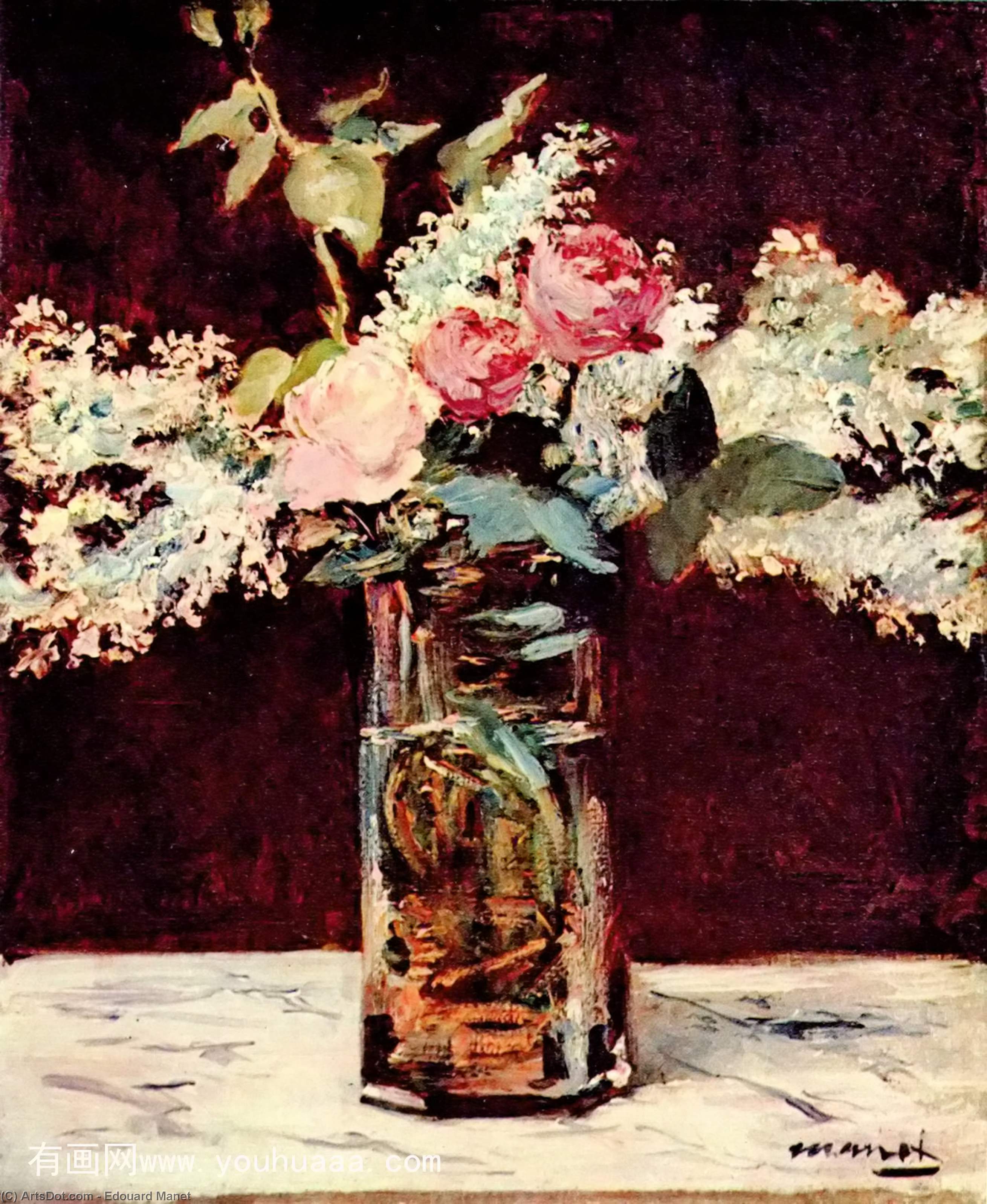 Lilac And Roses — Édouard Manet