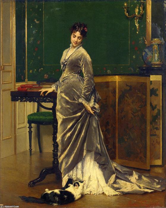 A Playful Moment — Gustave Léonhard De Jonghe