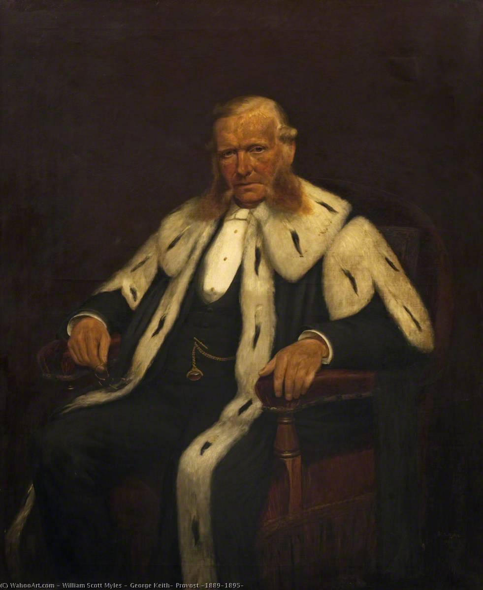 George Keith, Provost (1889–1895) od William Scott Myles, olej na plátně, ručně malováno
